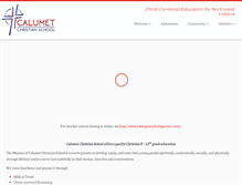 Tablet Screenshot of calumetchristian.org